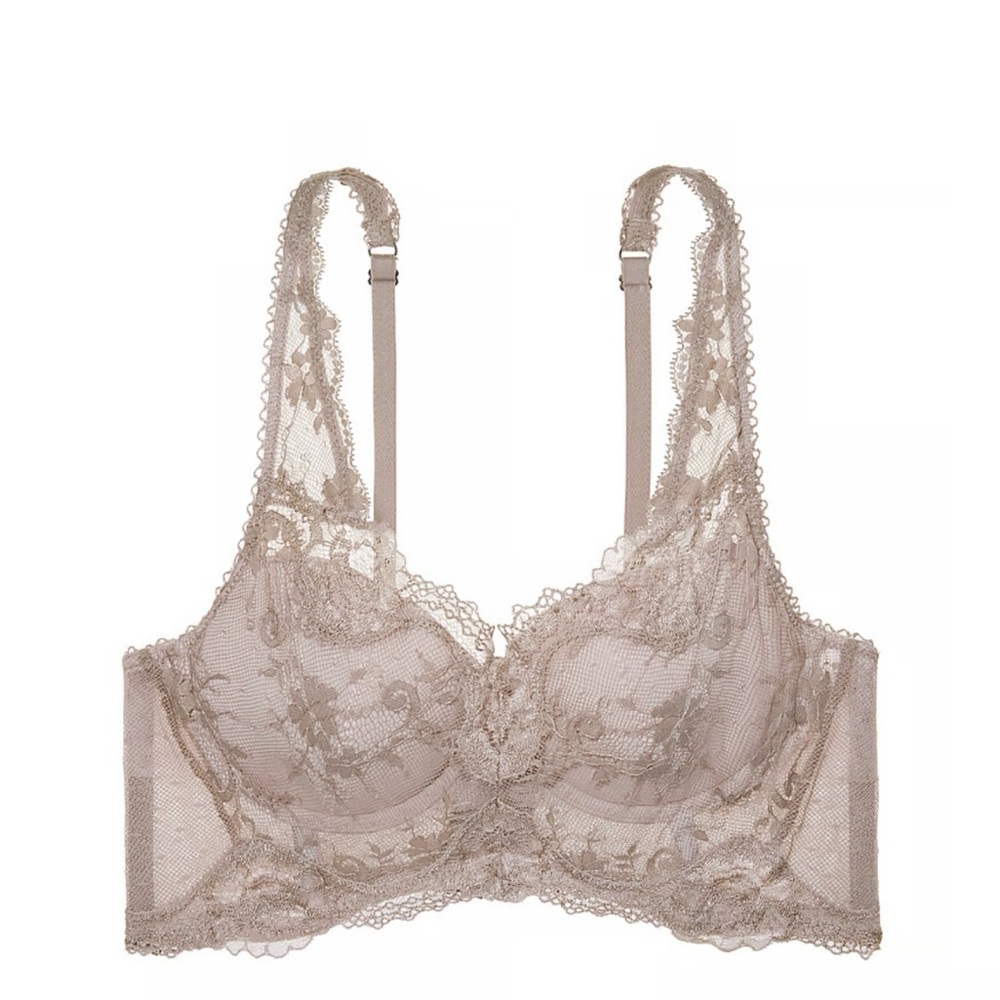 Victoria’s Secret Dream Angels‎ Lace & Dot Mesh Long Line Bra